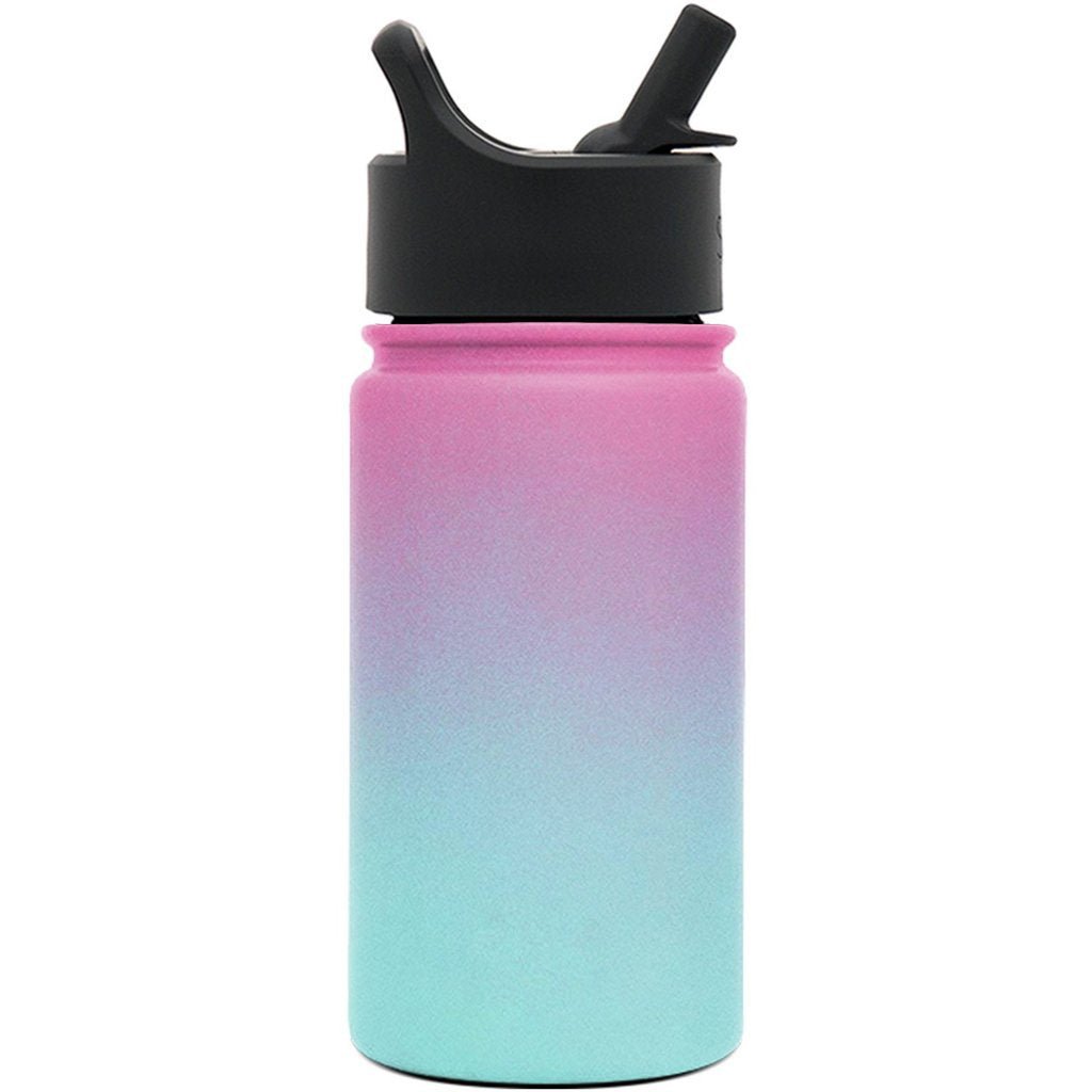 Simple Modern Pink Teal Blue Ombre 32 oz Summit Water Bottle Straw Flip Top  Lid
